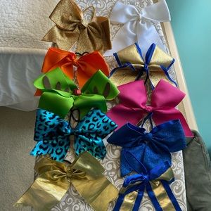 10 Large Cheerleading Bows